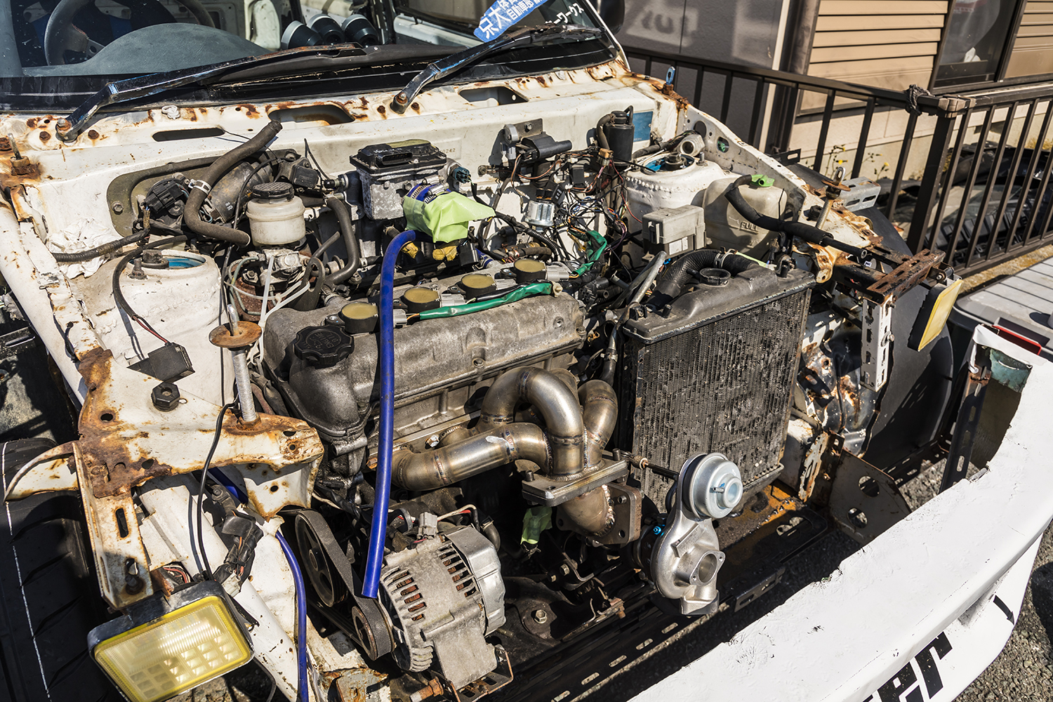 ワイドアルトの載せられたK10A型直4DOHCターボ