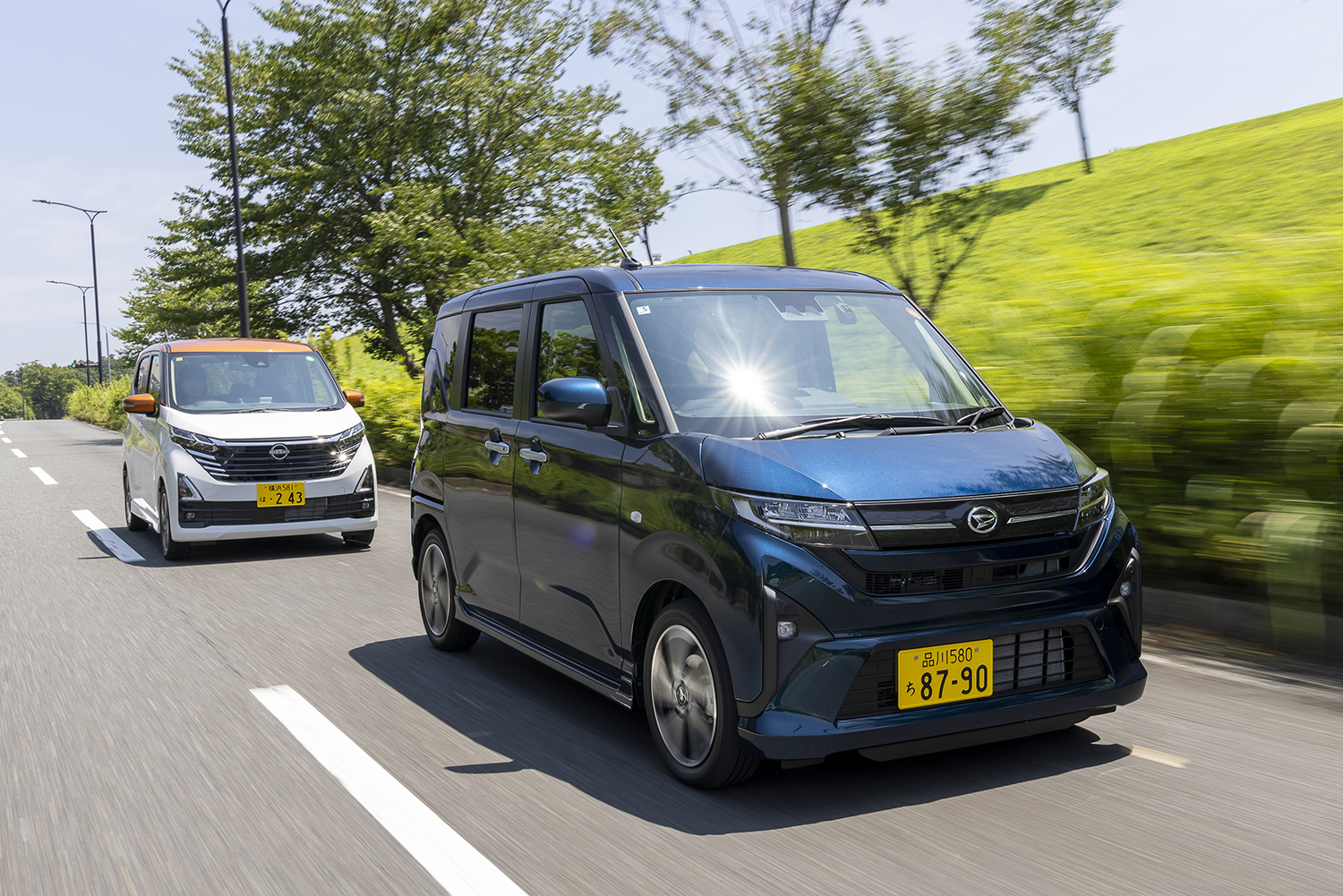 ダイハツ・ムーヴと日産デイズの走行
