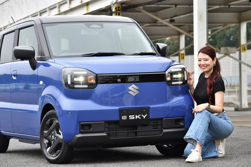 【試乗】スズキ新型軽EV「eスカイ」に乗った！　EVらしさを抑えた「あえての普通っぷり」を打ち出した理由