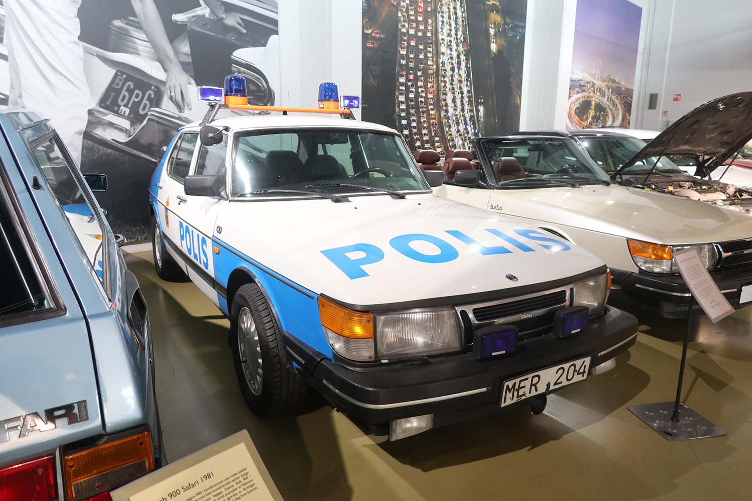 1986 Saab 900 T16 CD Polisbil 4-Door Sedan