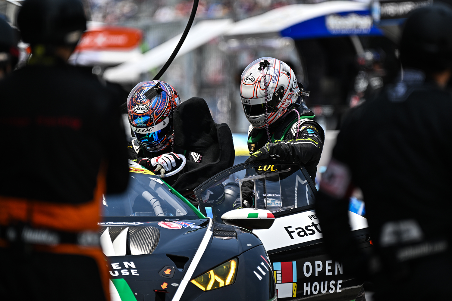 SUPER GTにおけるドライバー交代のイメージ