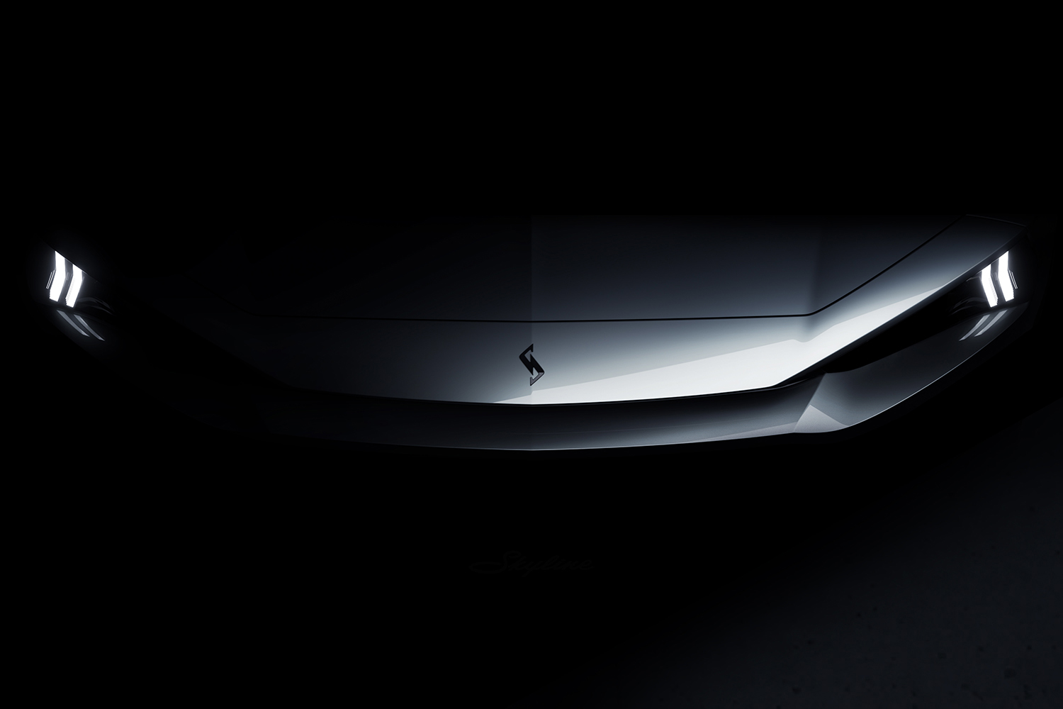 日産新型スカイラインのティザー画像