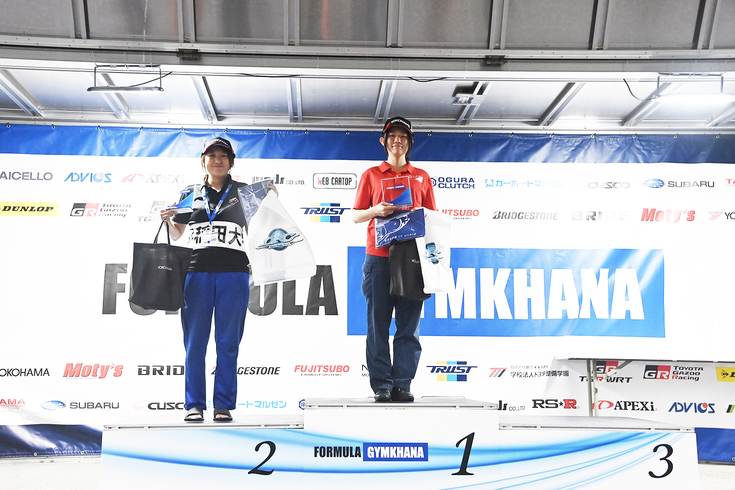 FORMULA GYMKHANA 女子クラスの表彰式