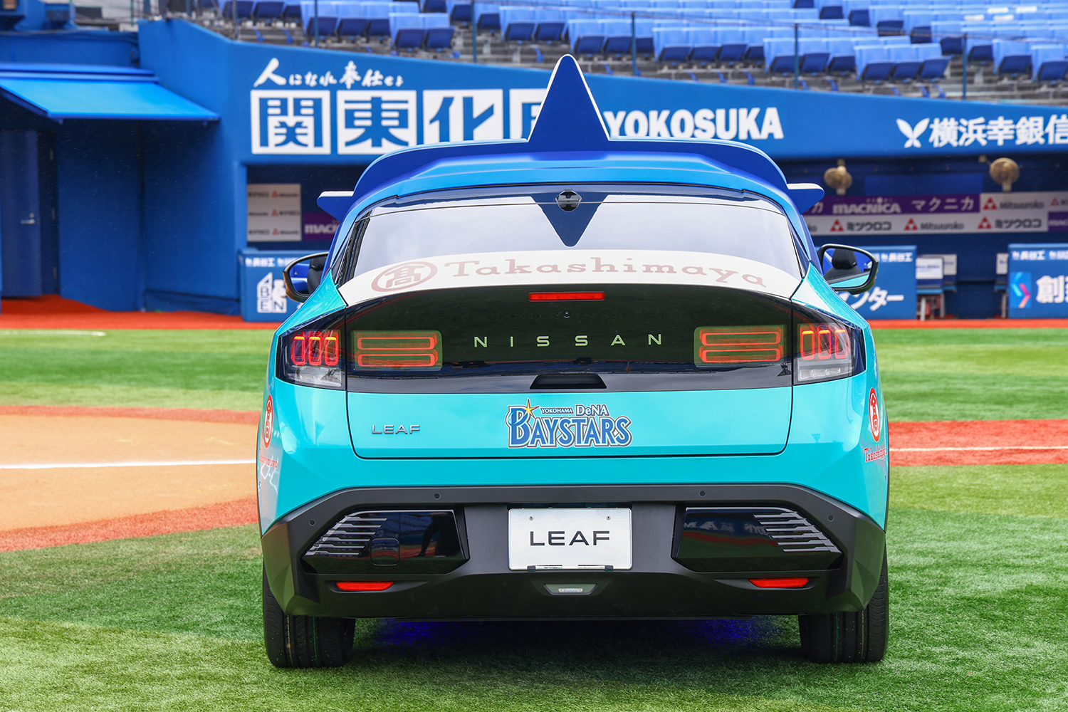 新型リーフがベイスターズ仕様のリリーフカーに変身 〜 画像9
