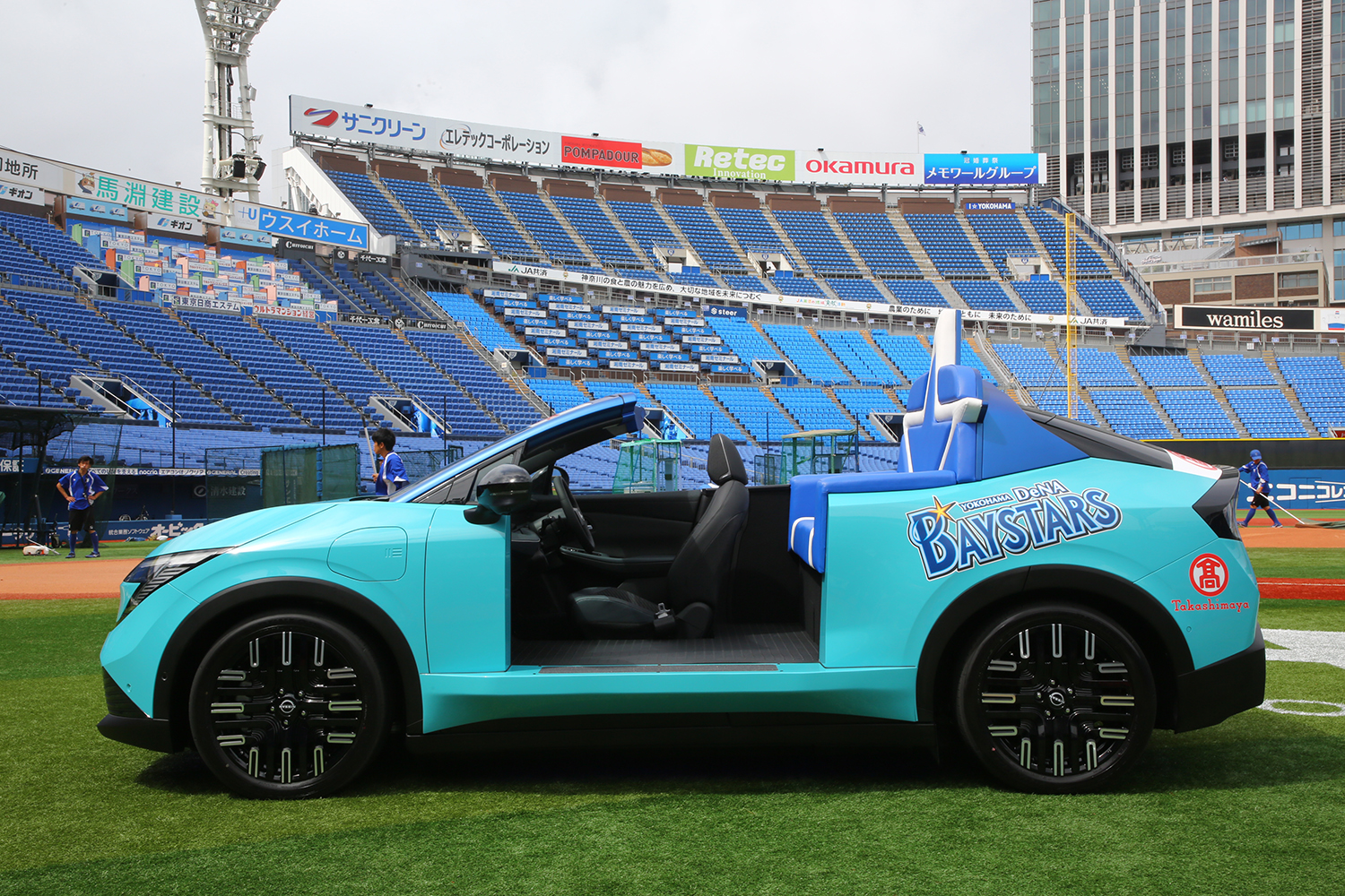 新型リーフがベイスターズ仕様のリリーフカーに変身 〜 画像17
