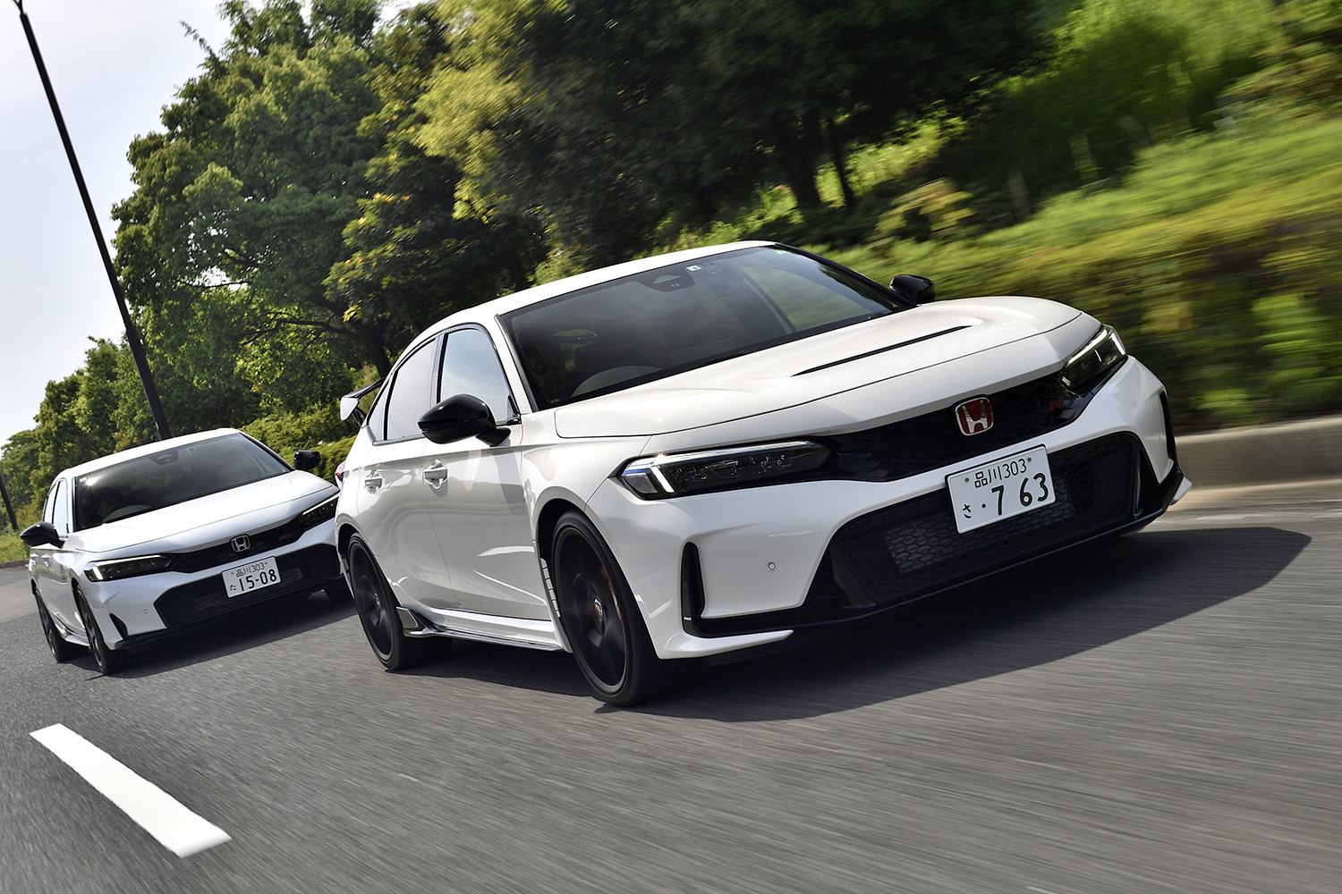 ホンダ・シビックタイプRとシビックRSの走行