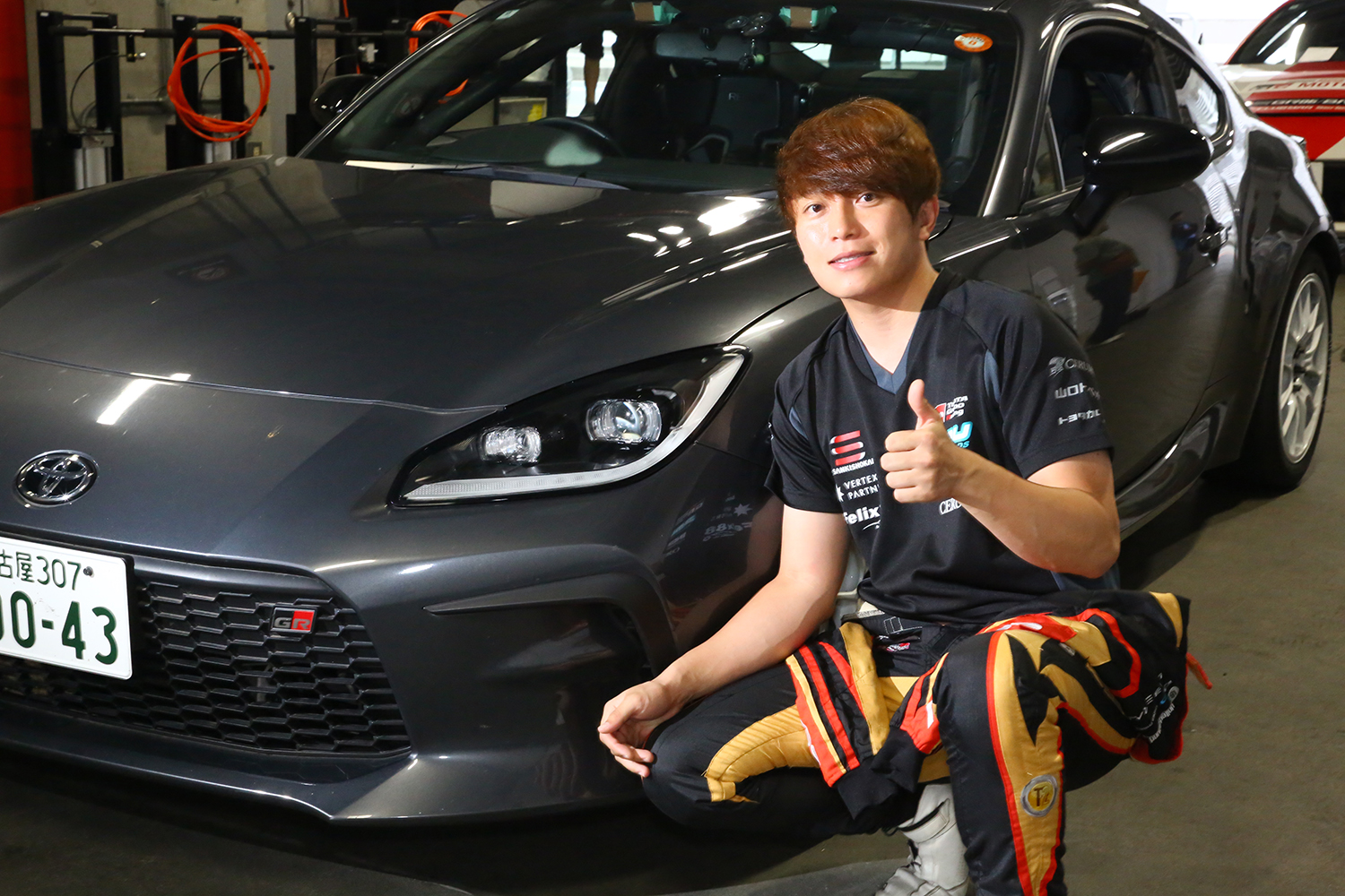 GR86のテストをした堤選手
