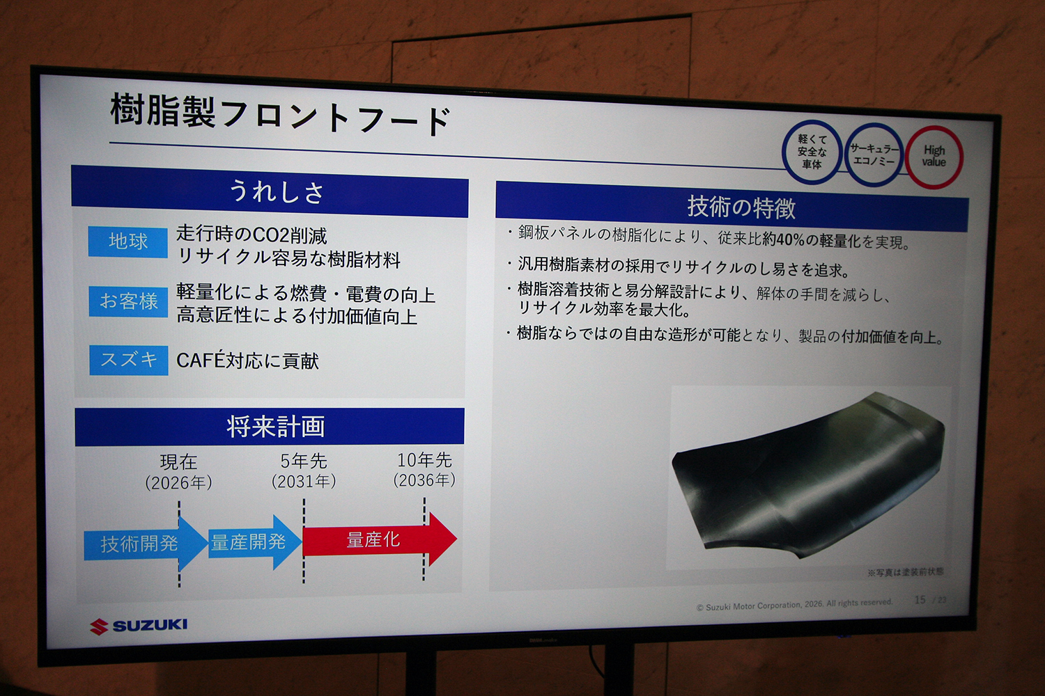 スズキが描く10年先を見据えた技術戦略の中身とは 〜 画像94