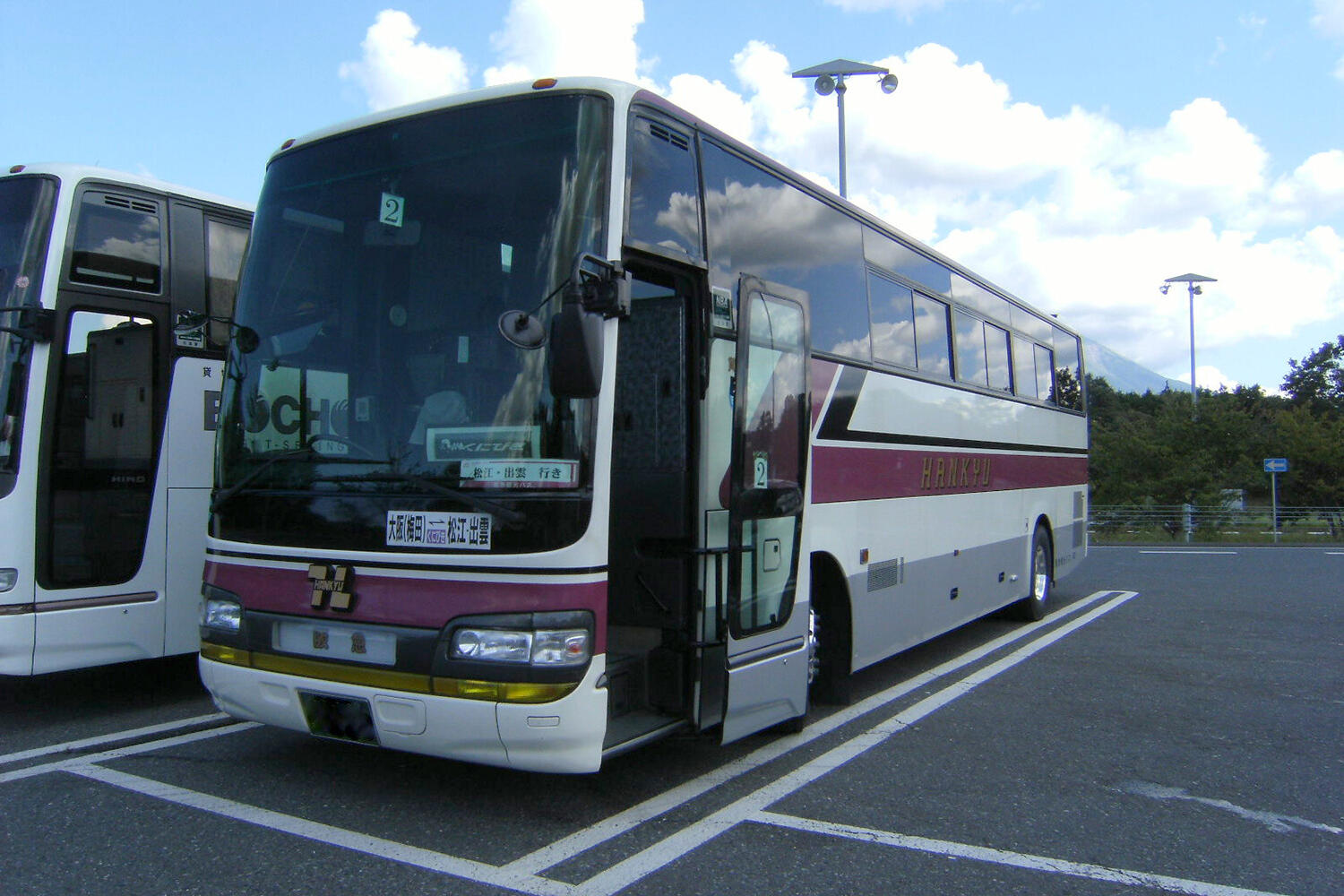 トイレ付きのバス
