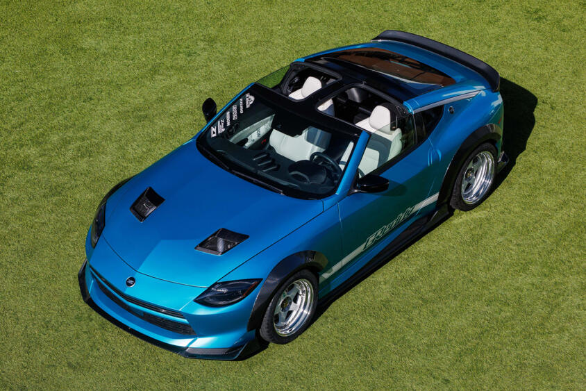 Z32の再来!? 　Ｔバールーフと伝説のホイール「LMGT2」を履いた現行Zコンセプトにファン感涙