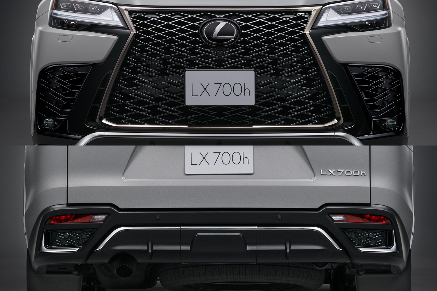 レクサス LX F SPORTの前後バンパー