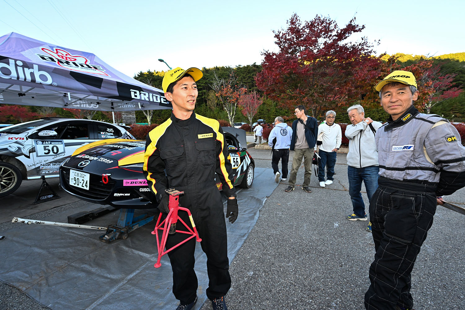 全日本ラリー選手権・第8戦「M.C.S.C.ラリーハイランドマスターズ」に出場したロードスターを操る河本選手