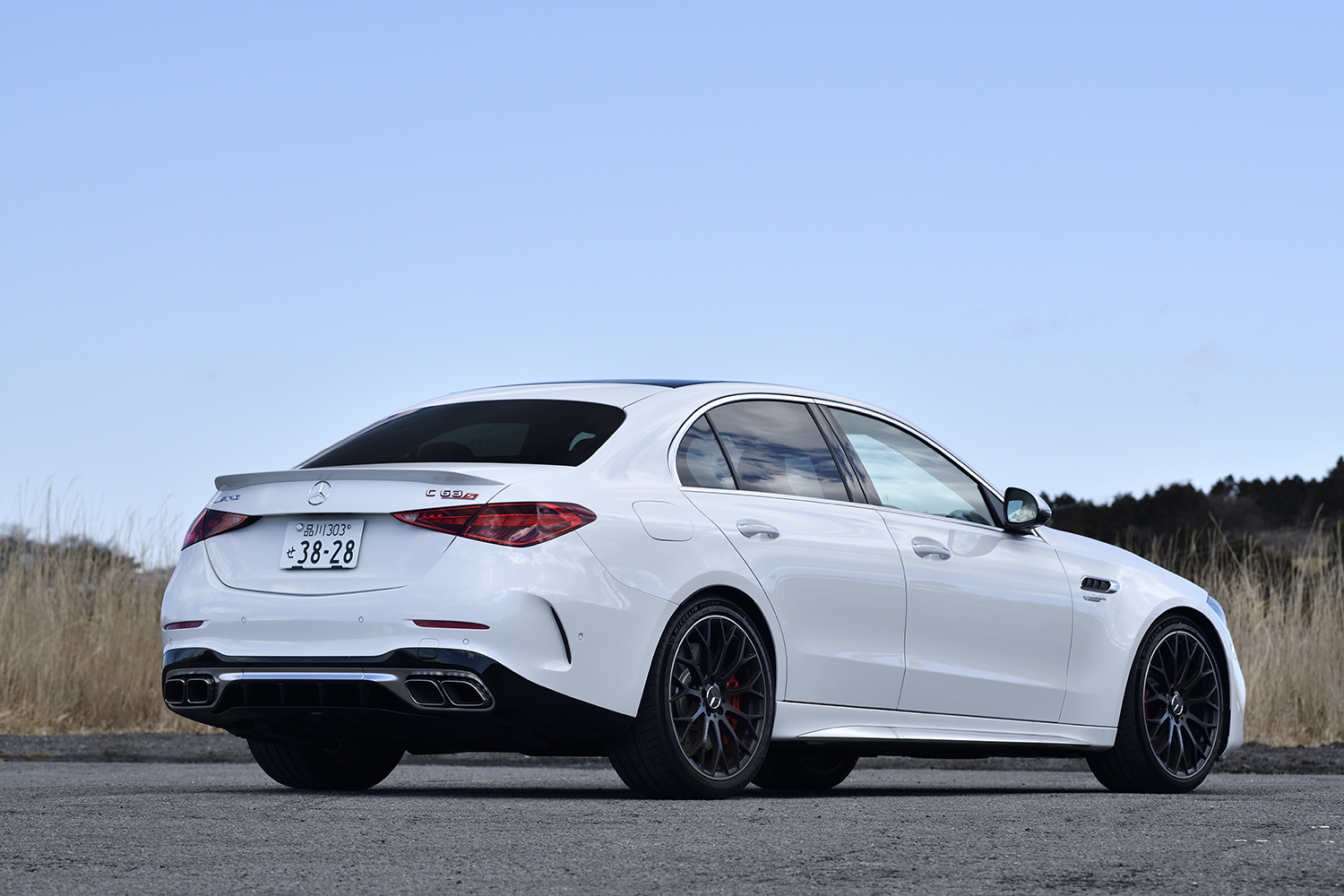 メルセデスAMG C 63S Eパフォーマンスのリヤスタイリング