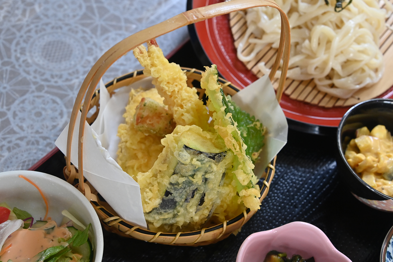 「たんぽぽ」の日替わり定食の天ぷら