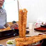 折り畳み傘サイズが２本ドォォォン!!　木更津「かもめ食堂」の穴子丼がデカすぎて感涙レベル【Ｐ専食堂】