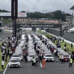 集まったタイプＲで「TYPE R」のクルマ文字！　鈴鹿で初開催の「Honda All Type R World Meeting 2026 in Suzuka」が圧巻だった
