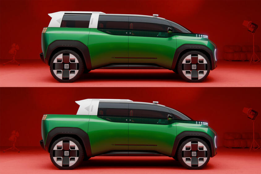 伝説の珍車「ムルティプラ」がまさかの復活!?　フィアット新型「ムルティプレイ」の変形ギミックがぶっ飛びすぎている