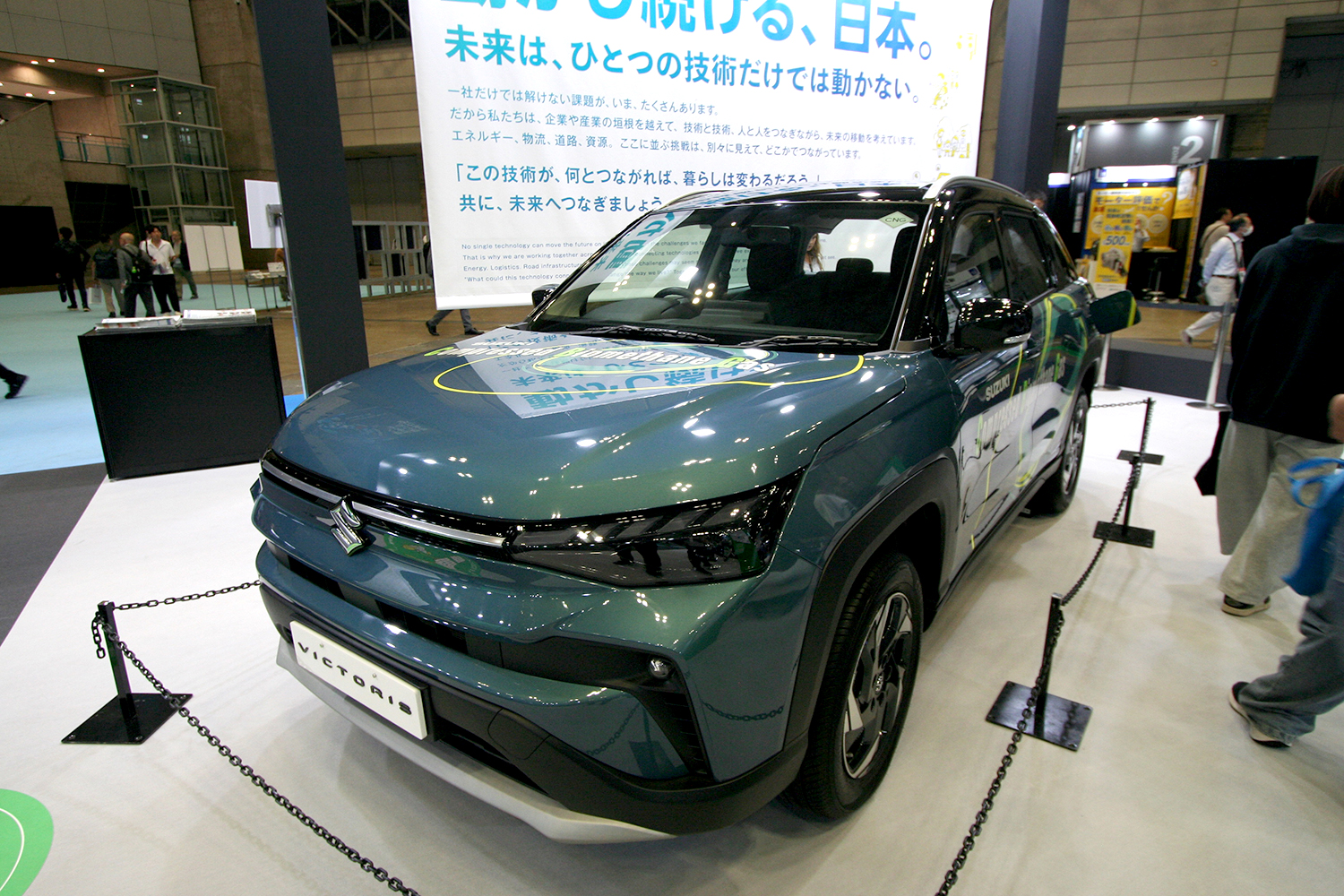 スズキのバイオメタンガス仕様のビクトリス