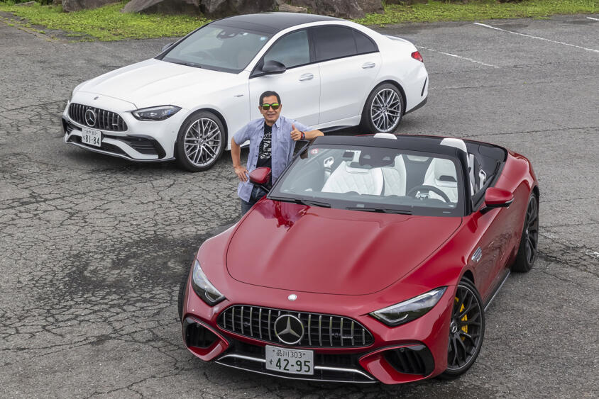 最高に面白いセダンC 43とゴリゴリのスポーツカー化を果たしたSL 63！　２台のAMGにドリキンも惚れた【土屋圭市 峠賛歌】