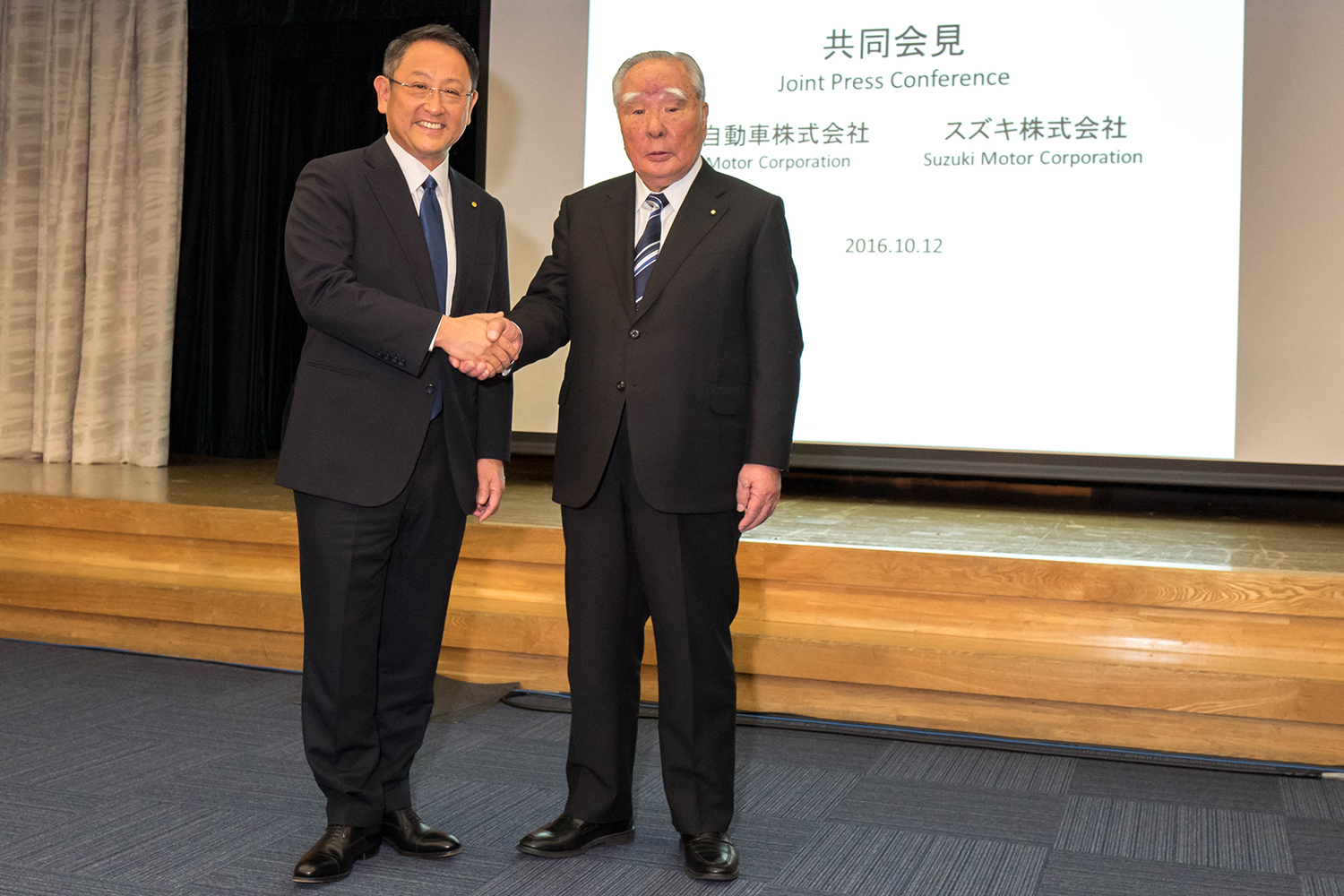 トヨタとスズキの「両社の協力関係の構築に向けた検討開始」の記者会見