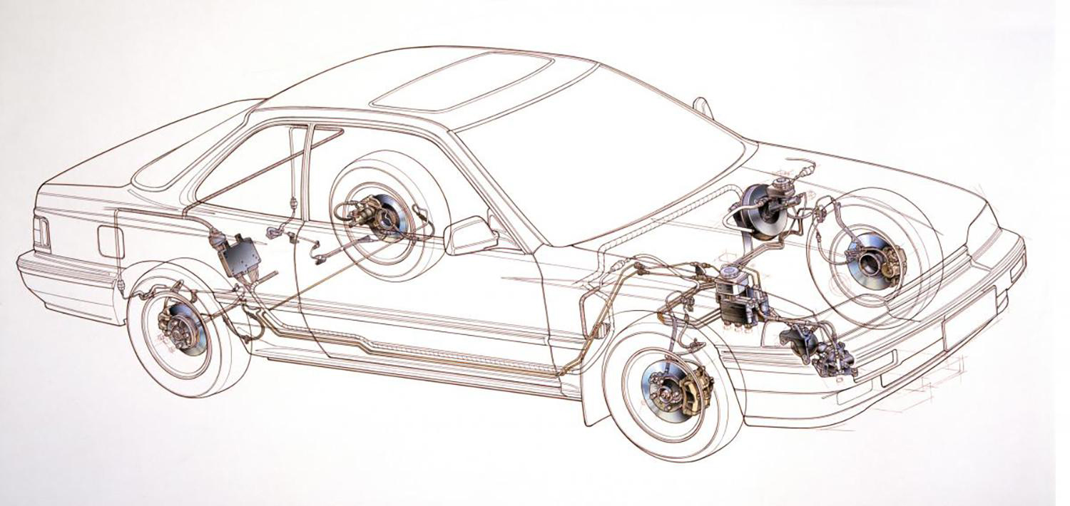 ホンダのABSのシステムイラスト