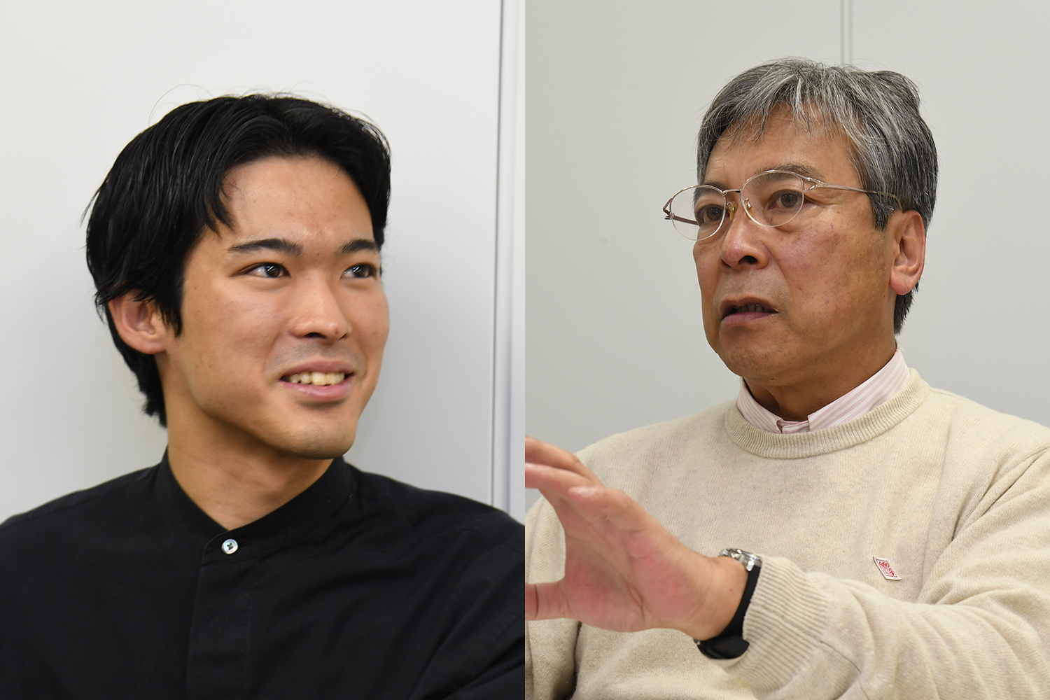 若者代表の編集部古谷とベテラン代表の編集部戸塚