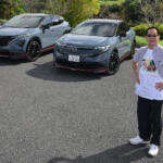 重いEVなのにビュンビュン曲がる……けどNISMOモードはやりすぎ!?　ドリキンがアリア＆リーフNISMOの走りに感じた本気度【土屋圭市 峠賛歌】