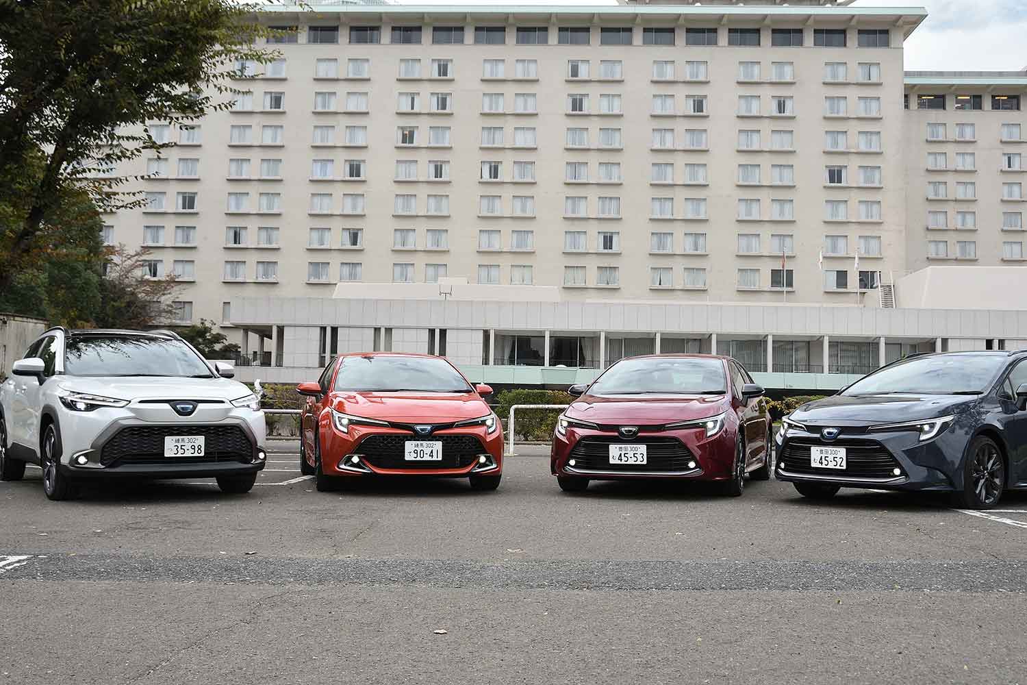 カローラシリーズ国内ラインアップ
