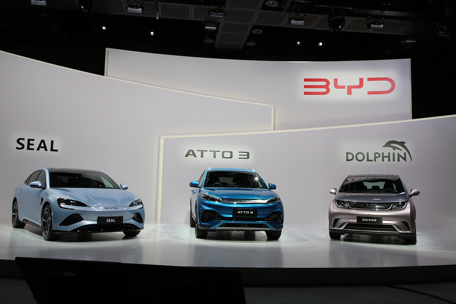 BYD展開当初の日本国内ラインアップ