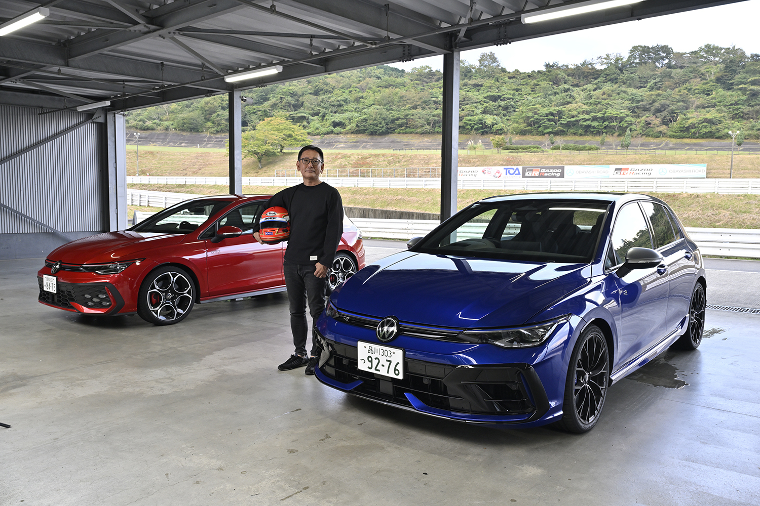 橋本洋平氏とフォルクスワーゲン・ゴルフR／ゴルフGTI