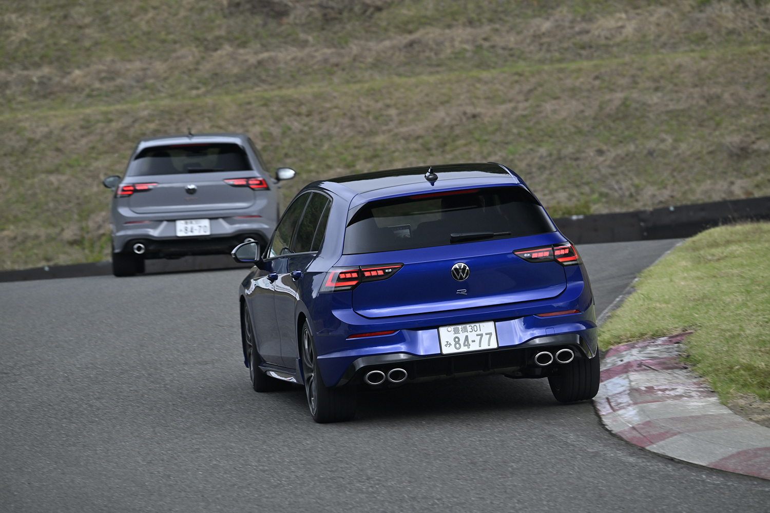 ゴルフGTIとゴルフRをサーキットで比較試乗 〜 画像50